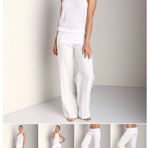 4our Dreamers White Medium Linen Pants 32 X 32
